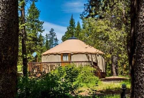 Bend-Sunriver Camping Resort Studio Cabin 6 Exterior photo